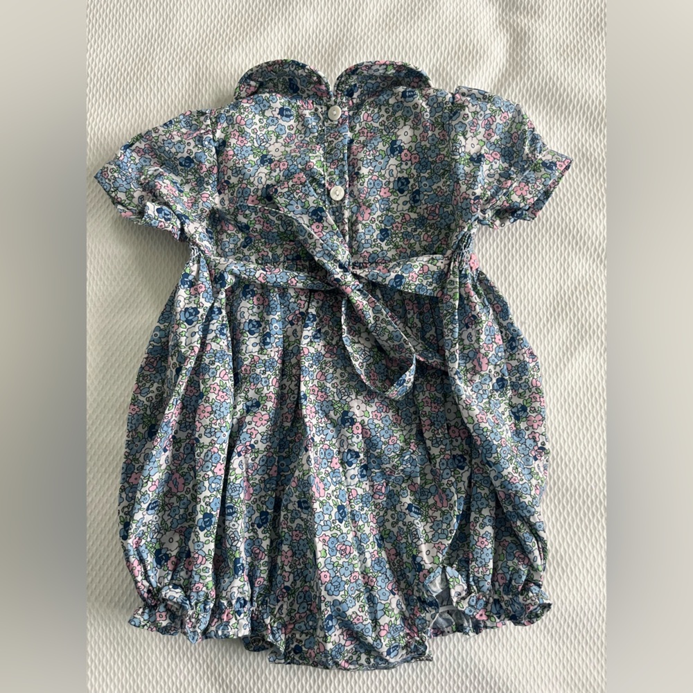 Cecil & Lou Smocked Floral Bubble - Picture 2 of 3
